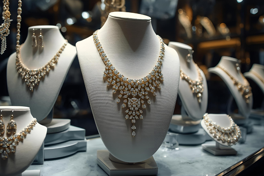 gold and diamond necklace designs